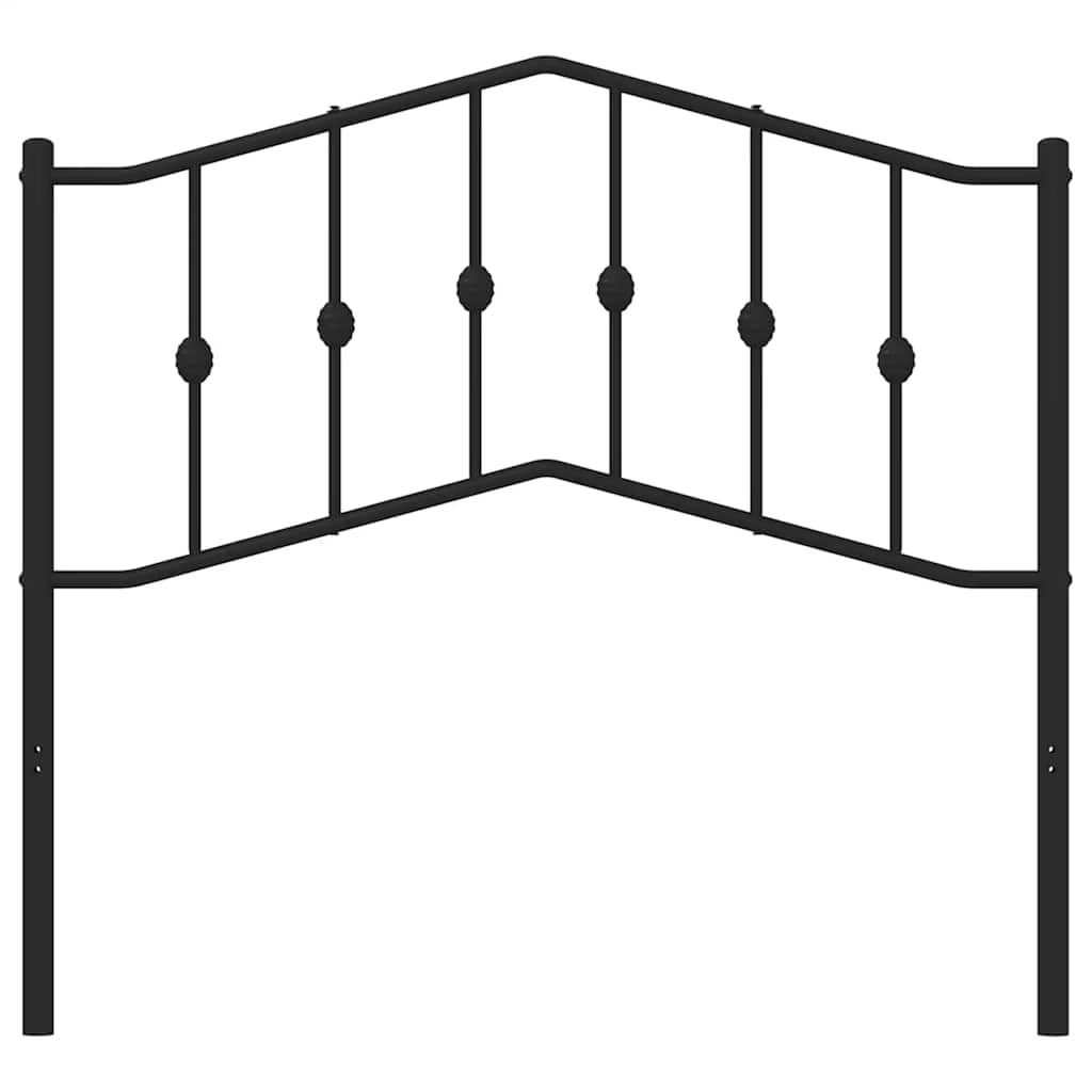 Vervangend hoofdbord 100 cm metaal zwart is nu te koop bij PeponiXL, paradijselijk wonen!