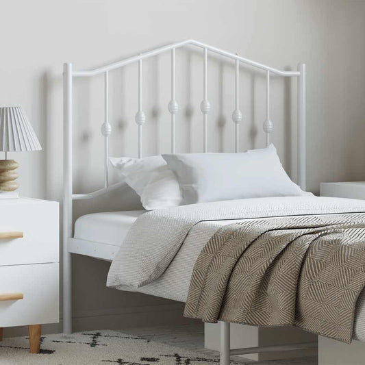 Vervangend hoofdbord 100 cm metaal wit is nu te koop bij PeponiXL, paradijselijk wonen!