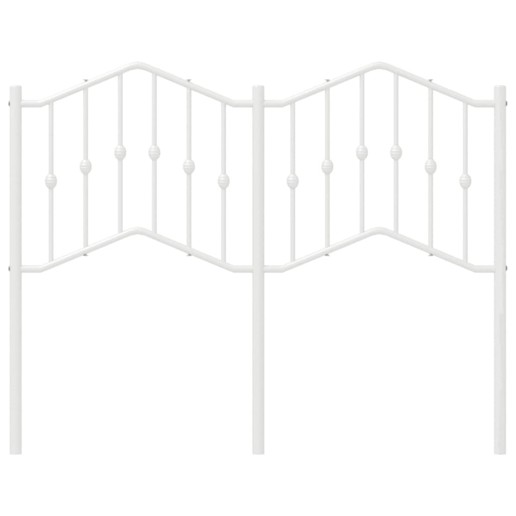 Vervangend hoofdbord 120 cm metaal wit is nu te koop bij PeponiXL, paradijselijk wonen!
