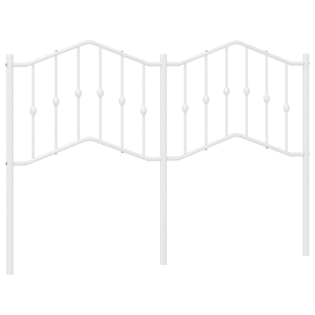 Vervangend hoofdbord 135 cm metaal wit is nu te koop bij PeponiXL, paradijselijk wonen!