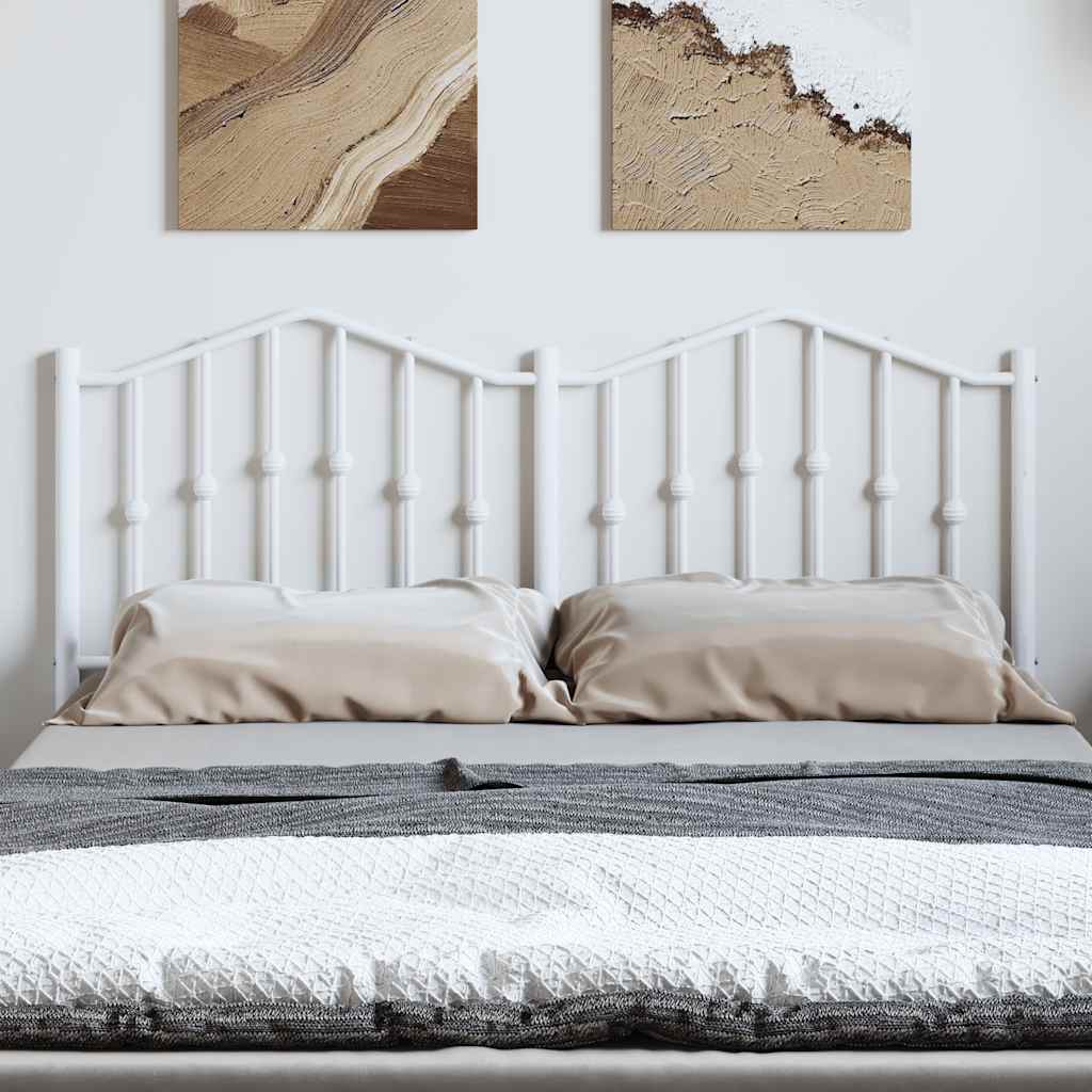 Vervangend hoofdbord 135 cm metaal wit is nu te koop bij PeponiXL, paradijselijk wonen!