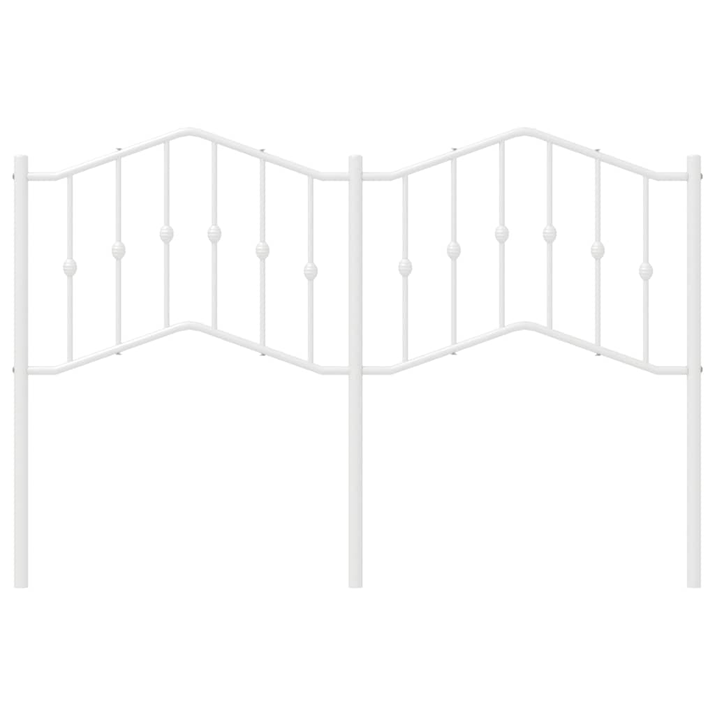 Vervangend hoofdbord 135 cm metaal wit is nu te koop bij PeponiXL, paradijselijk wonen!