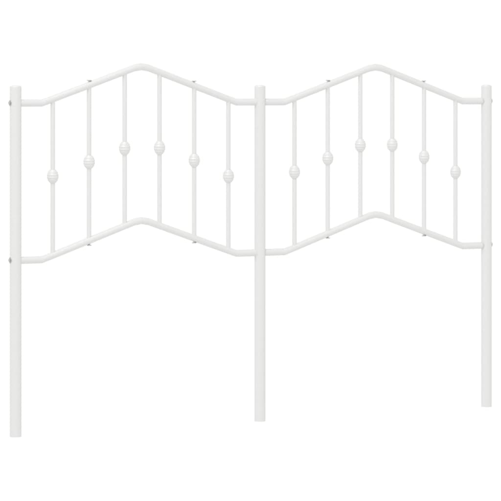 Vervangend hoofdbord 140 cm metaal wit is nu te koop bij PeponiXL, paradijselijk wonen!
