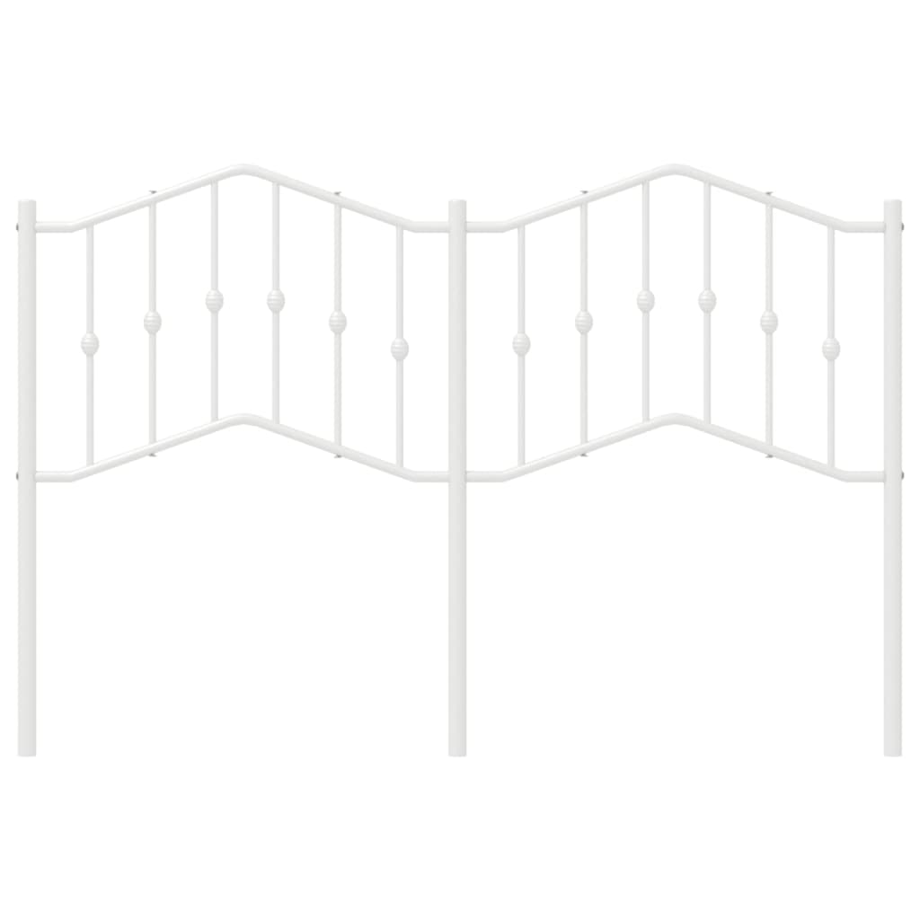 Vervangend hoofdbord 140 cm metaal wit is nu te koop bij PeponiXL, paradijselijk wonen!
