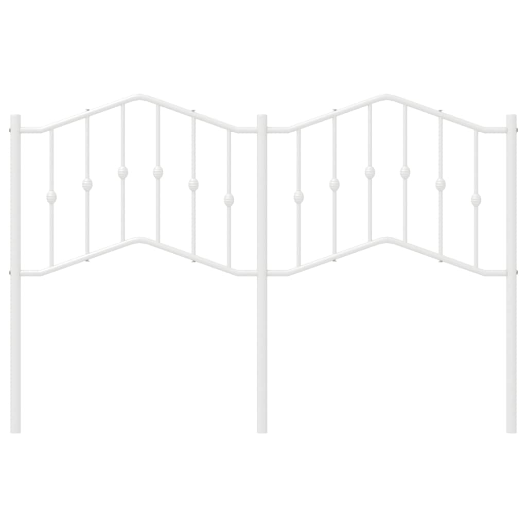 Vervangend hoofdbord 150 cm metaal wit is nu te koop bij PeponiXL, paradijselijk wonen!