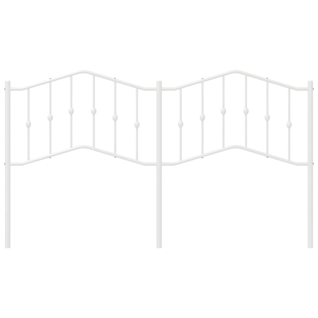 Vervangend hoofdbord 180 cm metaal wit is nu te koop bij PeponiXL, paradijselijk wonen!