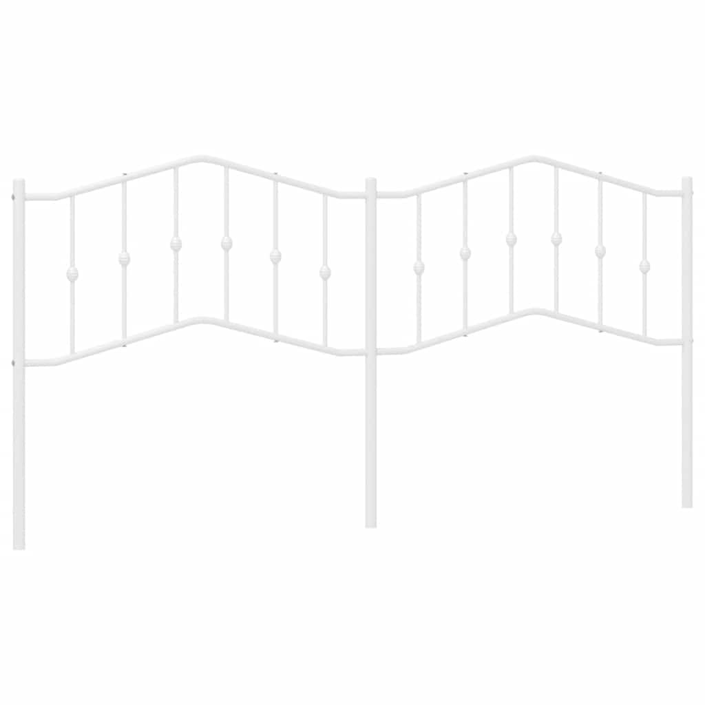 Vervangend hoofdbord 193 cm metaal wit is nu te koop bij PeponiXL, paradijselijk wonen!