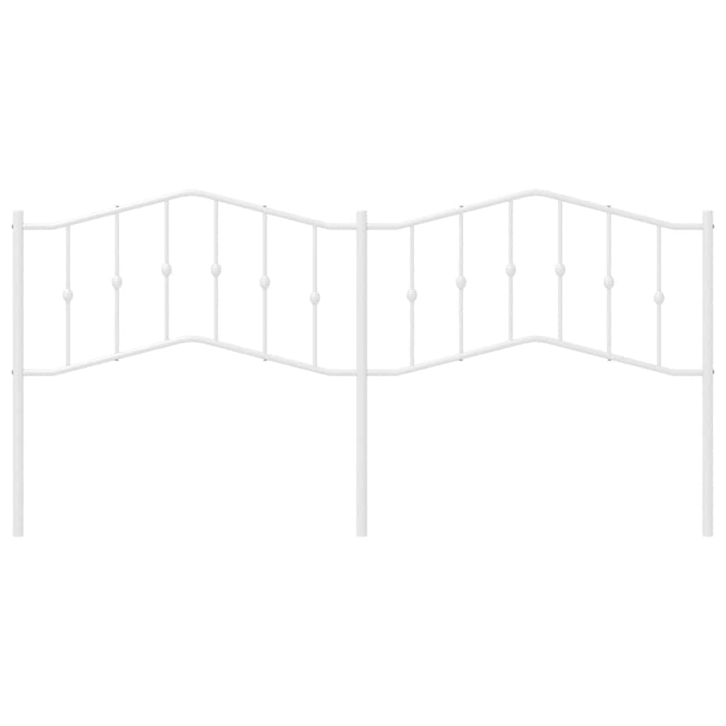 Vervangend hoofdbord 193 cm metaal wit is nu te koop bij PeponiXL, paradijselijk wonen!