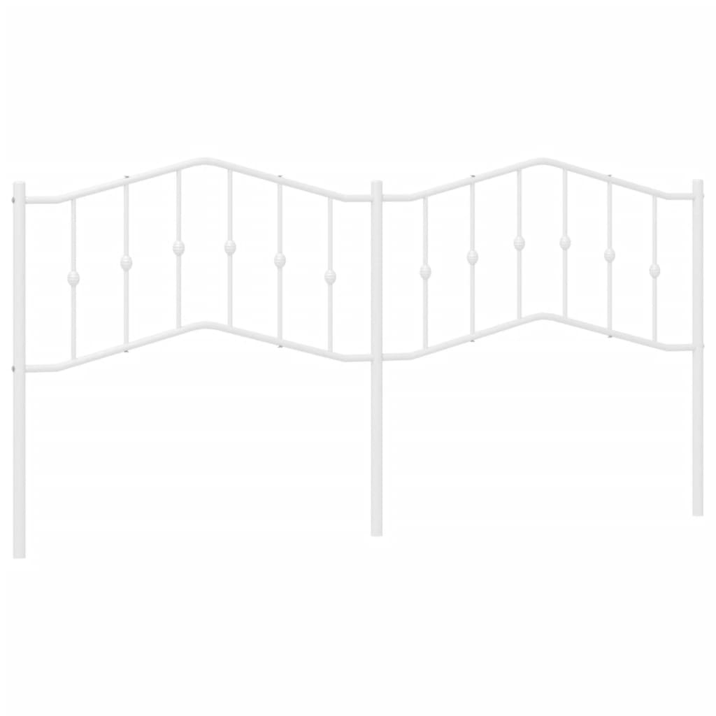 Vervangend hoofdbord 200 cm metaal wit is nu te koop bij PeponiXL, paradijselijk wonen!