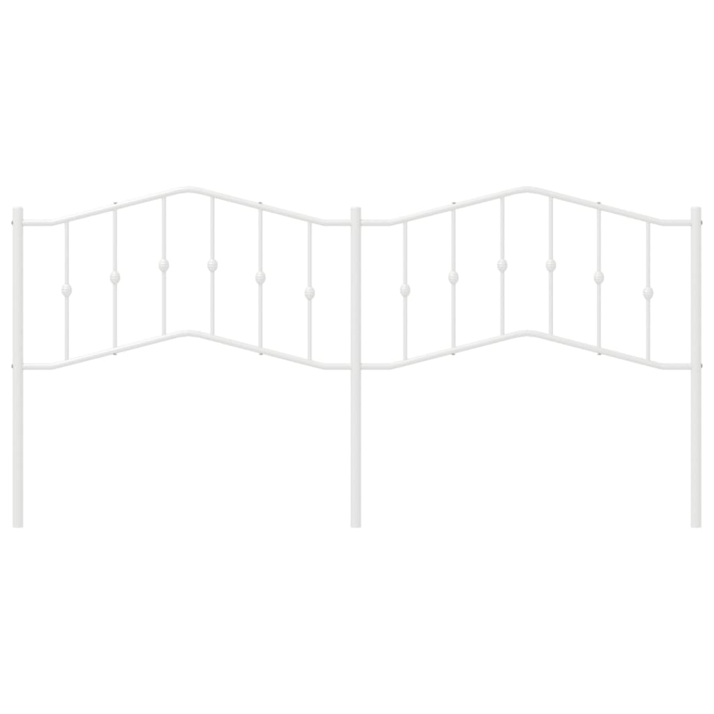 Vervangend hoofdbord 200 cm metaal wit is nu te koop bij PeponiXL, paradijselijk wonen!
