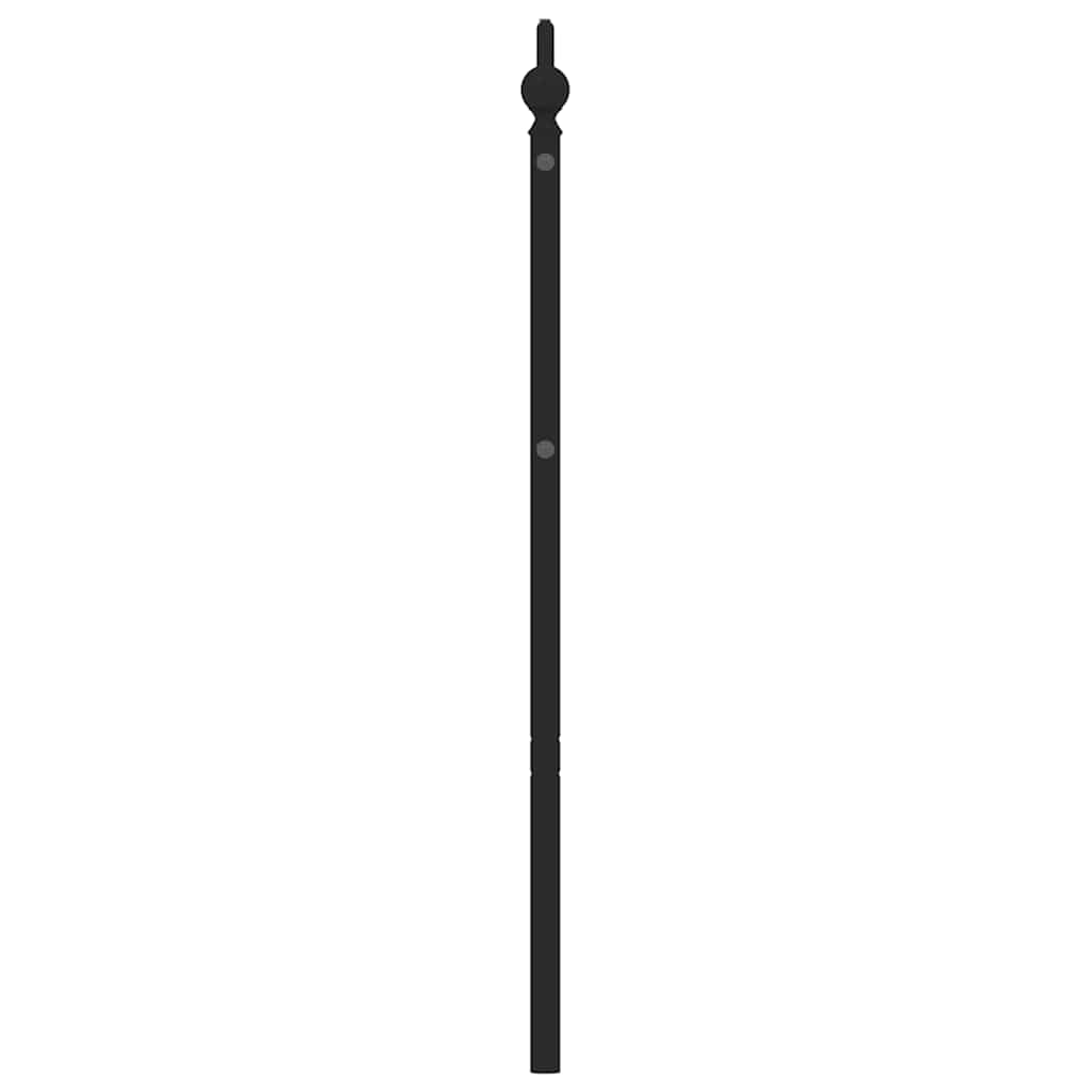 Vervangend hoofdbord 193 cm metaal zwart is nu te koop bij PeponiXL, paradijselijk wonen!