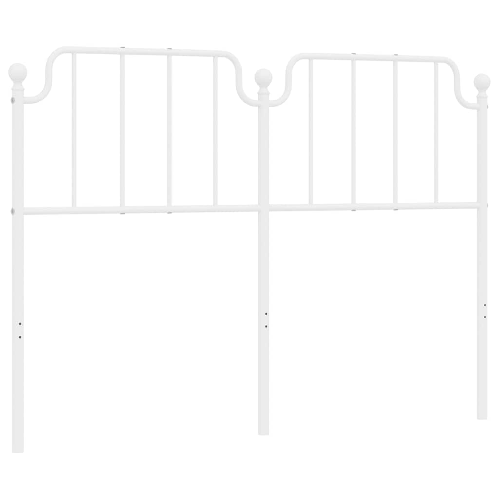Vervangend hoofdbord 150 cm metaal wit is nu te koop bij PeponiXL, paradijselijk wonen!