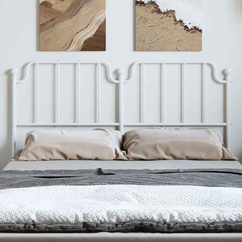Vervangend hoofdbord 150 cm metaal wit is nu te koop bij PeponiXL, paradijselijk wonen!
