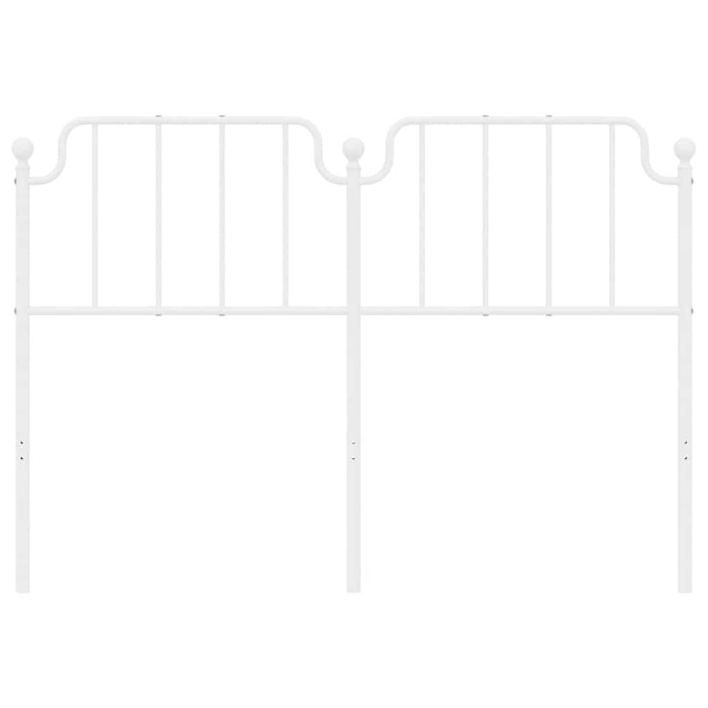 Vervangend hoofdbord 150 cm metaal wit is nu te koop bij PeponiXL, paradijselijk wonen!