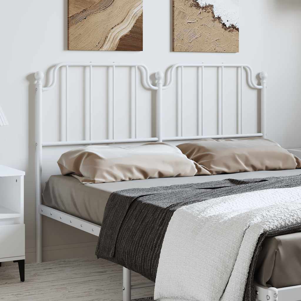 Vervangend hoofdbord 150 cm metaal wit is nu te koop bij PeponiXL, paradijselijk wonen!