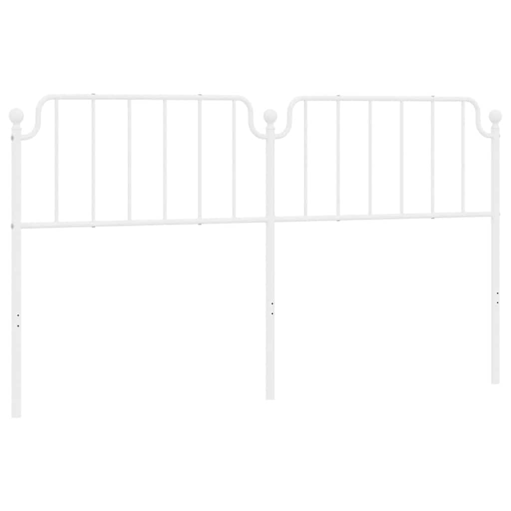 Vervangend hoofdbord 180 cm metaal wit is nu te koop bij PeponiXL, paradijselijk wonen!