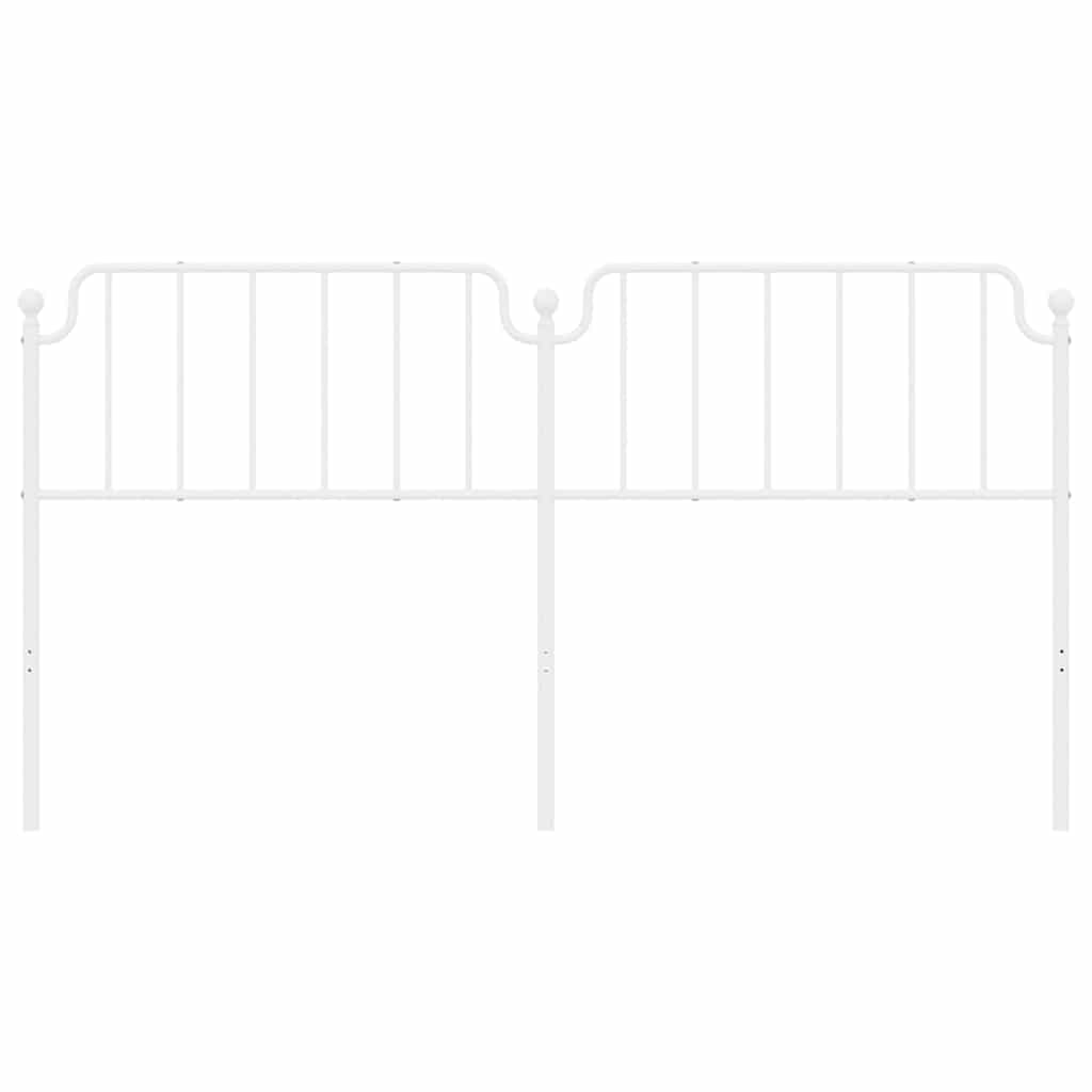 Vervangend hoofdbord 180 cm metaal wit is nu te koop bij PeponiXL, paradijselijk wonen!