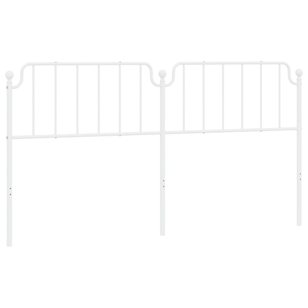 Vervangend hoofdbord 193 cm metaal wit is nu te koop bij PeponiXL, paradijselijk wonen!