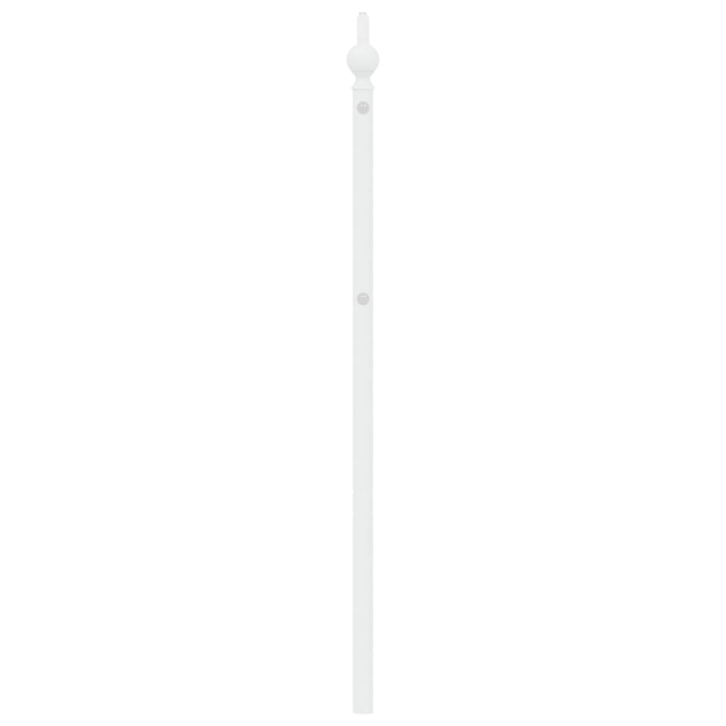 Vervangend hoofdbord 193 cm metaal wit is nu te koop bij PeponiXL, paradijselijk wonen!