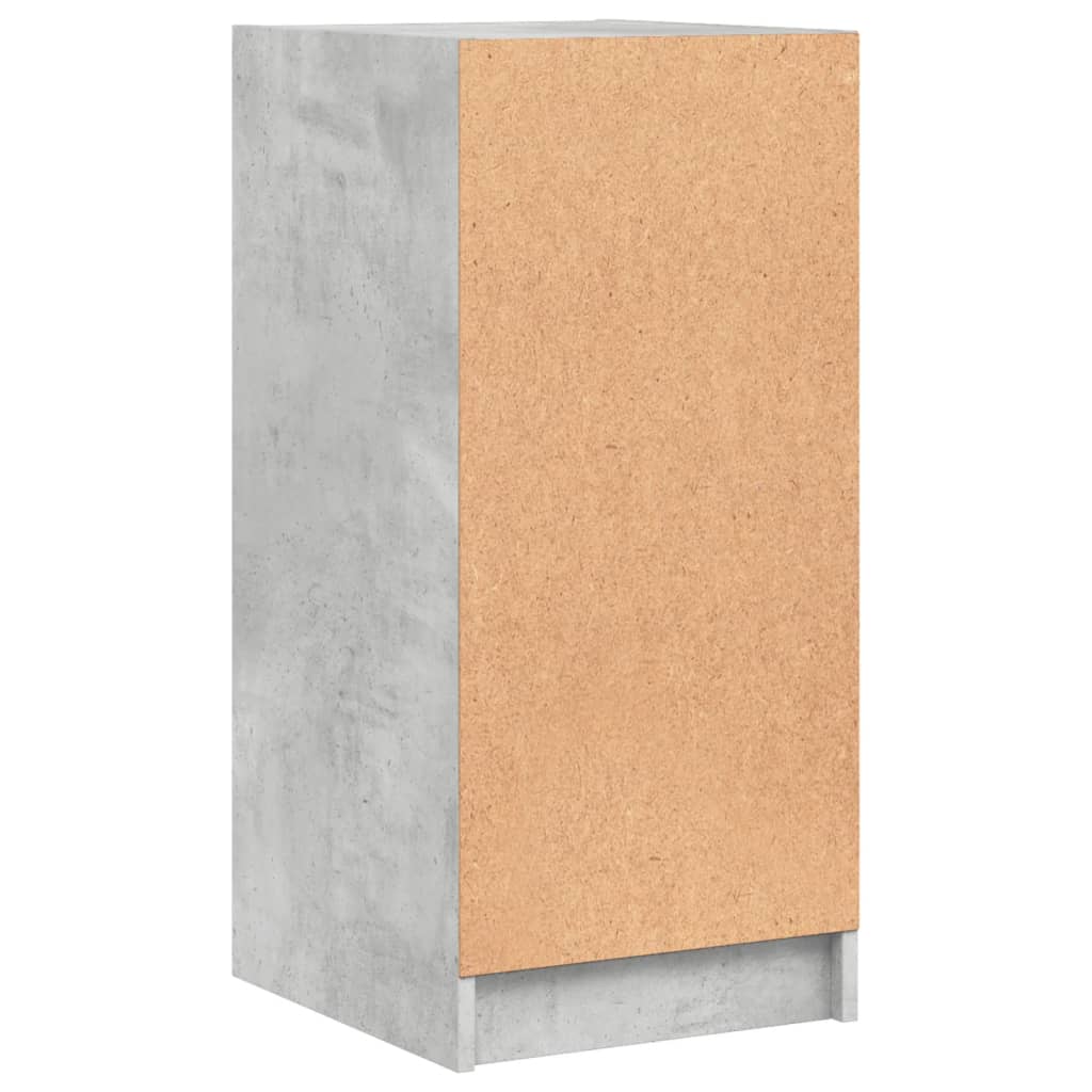 Bijzetkast met glazen deuren 35x37x75,5 cm betongrijs is nu te koop bij PeponiXL, paradijselijk wonen!