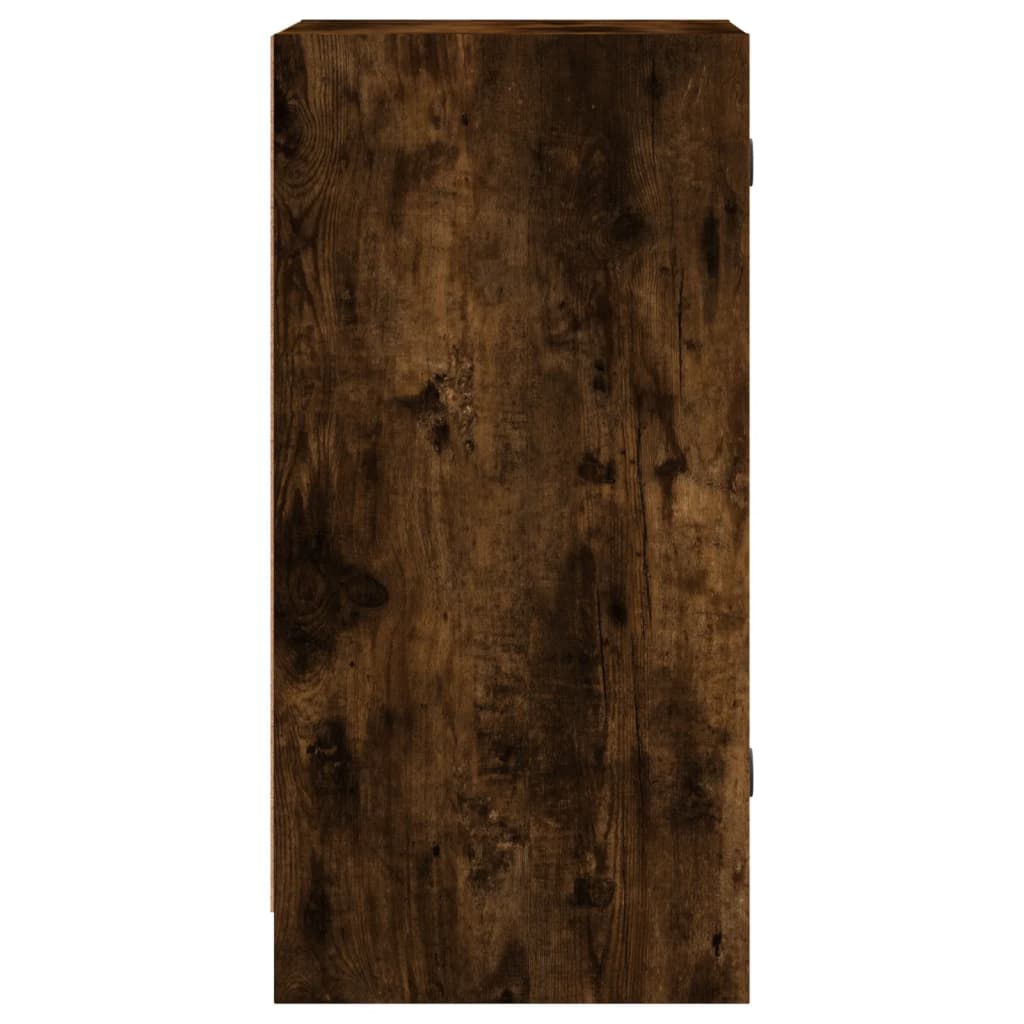 Bijzetkast met glazen deuren 35x37x75,5 cm gerookt eikenkleurig is nu te koop bij PeponiXL, paradijselijk wonen!