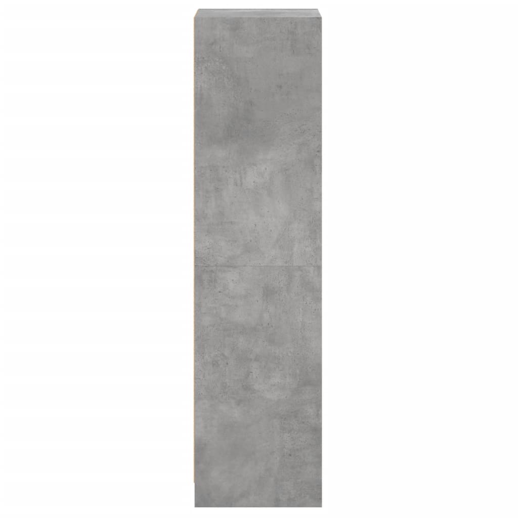 Hoge kast met glazen deur 35x37x142 cm betongrijs is nu te koop bij PeponiXL, paradijselijk wonen!