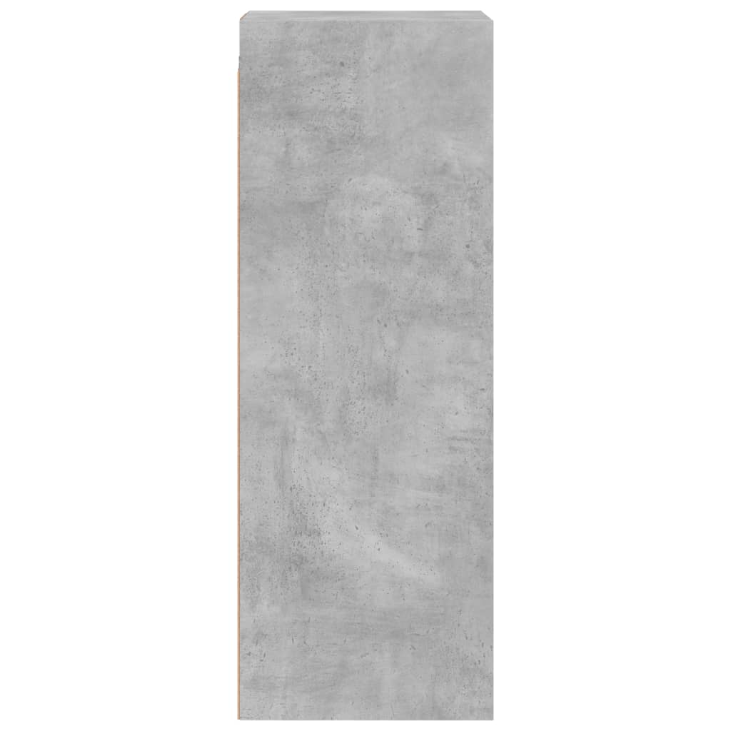 Wandkast met glazen deuren 35x37x100 cm betongrijs is nu te koop bij PeponiXL, paradijselijk wonen!