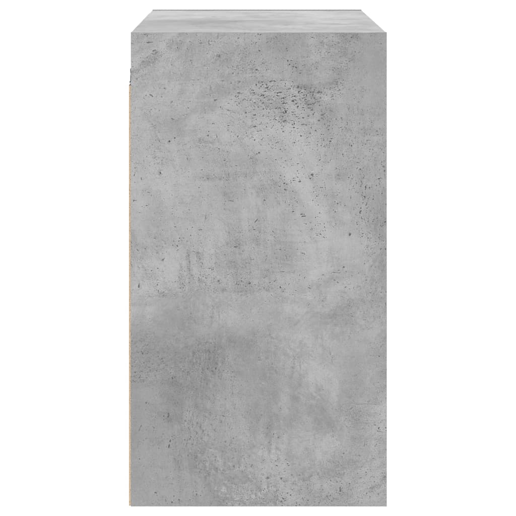 Wandkast met glazen deuren 68x37x68,5 cm betongrijs is nu te koop bij PeponiXL, paradijselijk wonen!