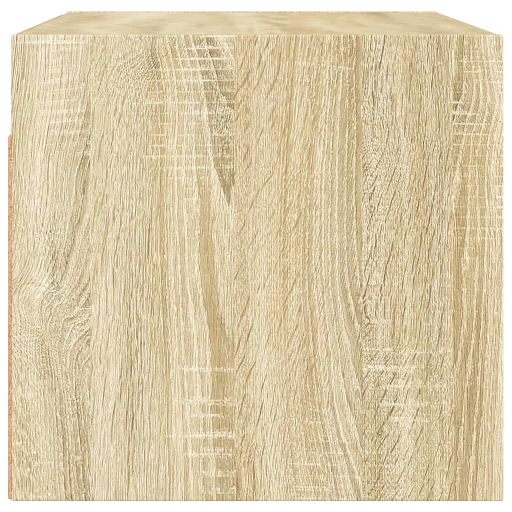 Wandkasten met glazen deuren 2 st 68,5x37x35 cm sonoma eiken is nu te koop bij PeponiXL, paradijselijk wonen!