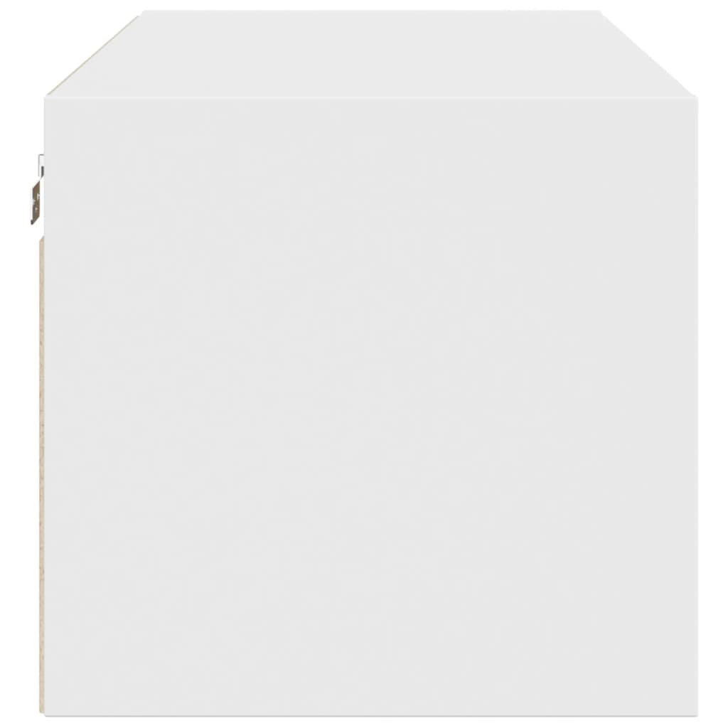 Wandkast met glazen deuren 102x37x35 cm wit is nu te koop bij PeponiXL, paradijselijk wonen!