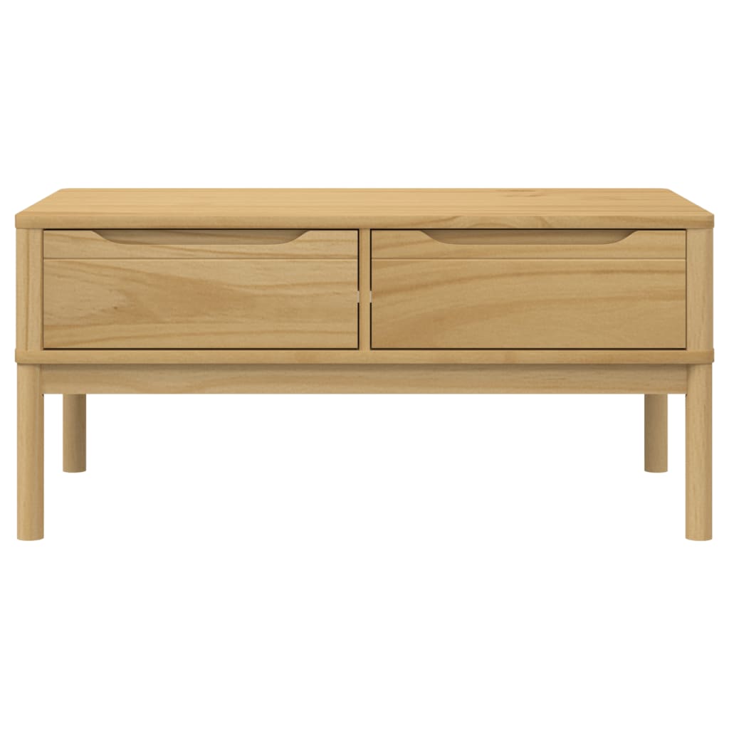 Salontafel FLORO 99x55,5x45 cm massief grenenhout wasbruin is nu te koop bij PeponiXL, paradijselijk wonen!