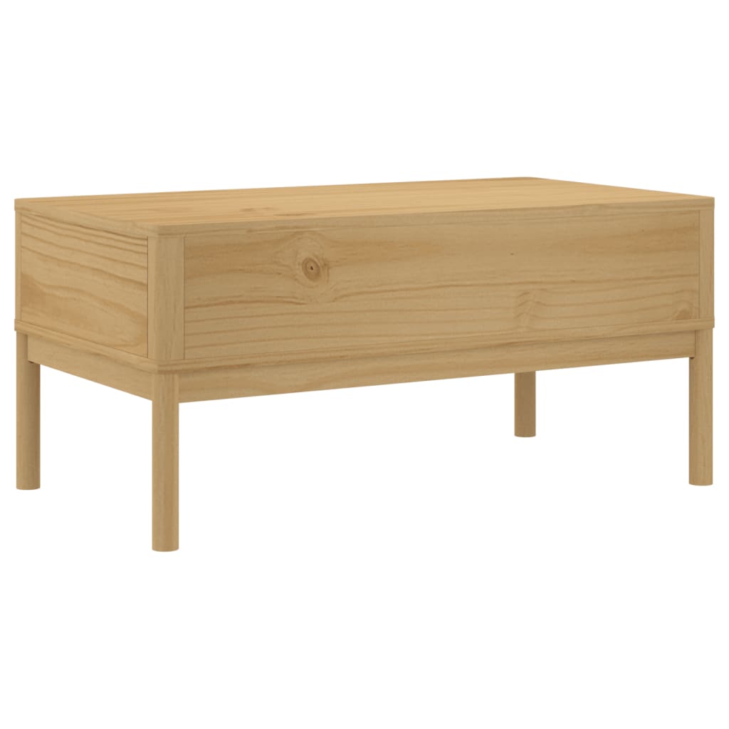 Salontafel FLORO 99x55,5x45 cm massief grenenhout wasbruin is nu te koop bij PeponiXL, paradijselijk wonen!