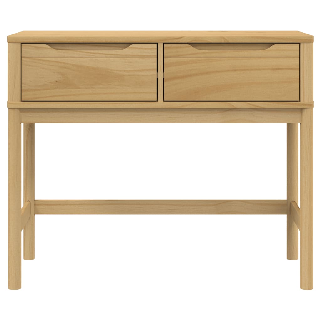 Wandtafel FLORO 89,5x36,5x73 cm massief grenenhout wasbruin is nu te koop bij PeponiXL, paradijselijk wonen!