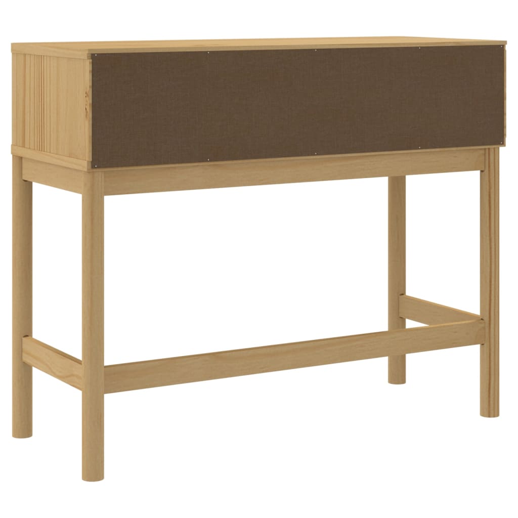 Wandtafel FLORO 89,5x36,5x73 cm massief grenenhout wasbruin is nu te koop bij PeponiXL, paradijselijk wonen!