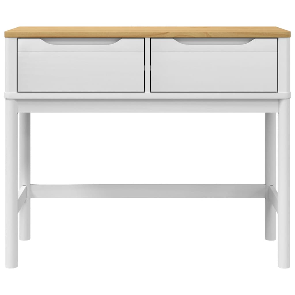 Wandtafel FLORO 89,5x36,5x73 cm massief grenenhout wit is nu te koop bij PeponiXL, paradijselijk wonen!