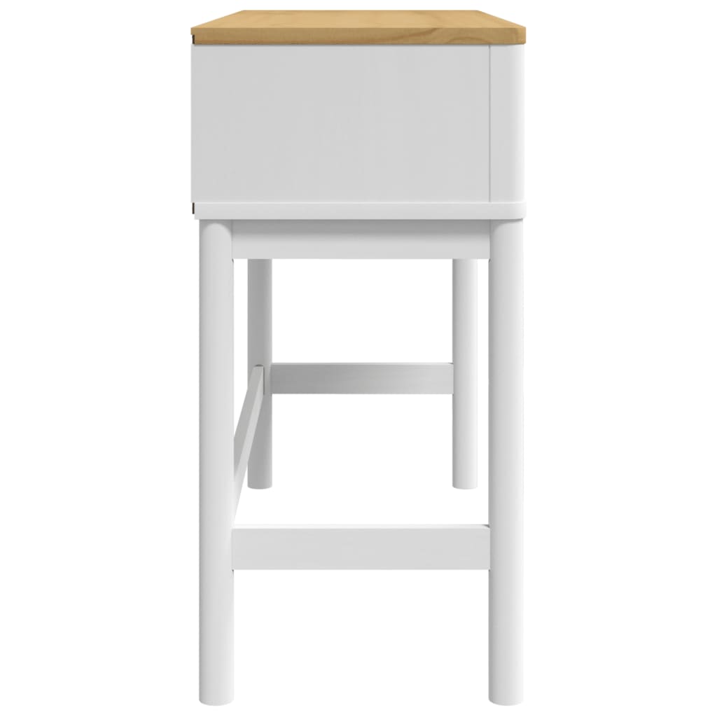 Wandtafel FLORO 89,5x36,5x73 cm massief grenenhout wit is nu te koop bij PeponiXL, paradijselijk wonen!