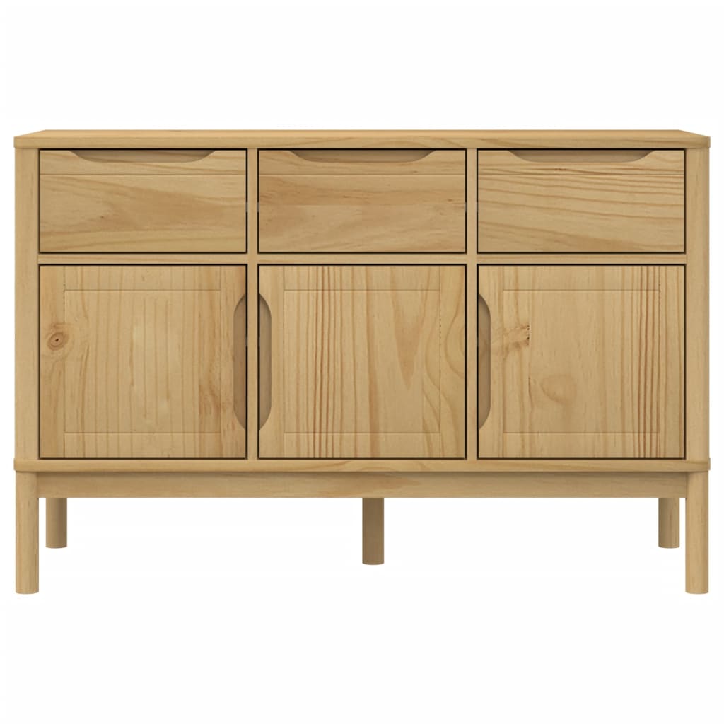 Dressoir FLORO 114x43x74 cm massief grenenhout wasbruin is nu te koop bij PeponiXL, paradijselijk wonen!