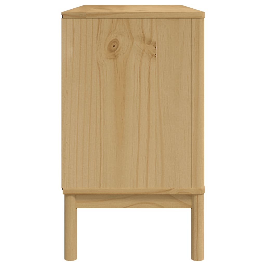 Dressoir FLORO 114x43x74 cm massief grenenhout wasbruin is nu te koop bij PeponiXL, paradijselijk wonen!