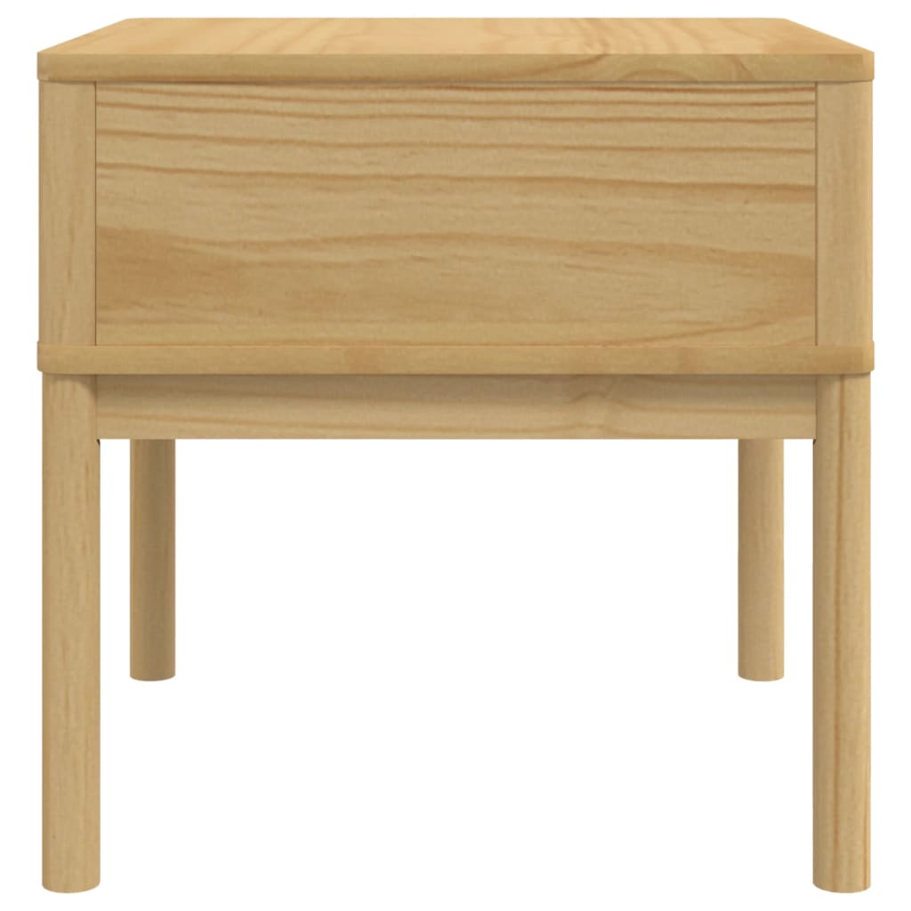 Lamptafel FLORO 55x55x54 cm massief grenenhout wasbruin is nu te koop bij PeponiXL, paradijselijk wonen!