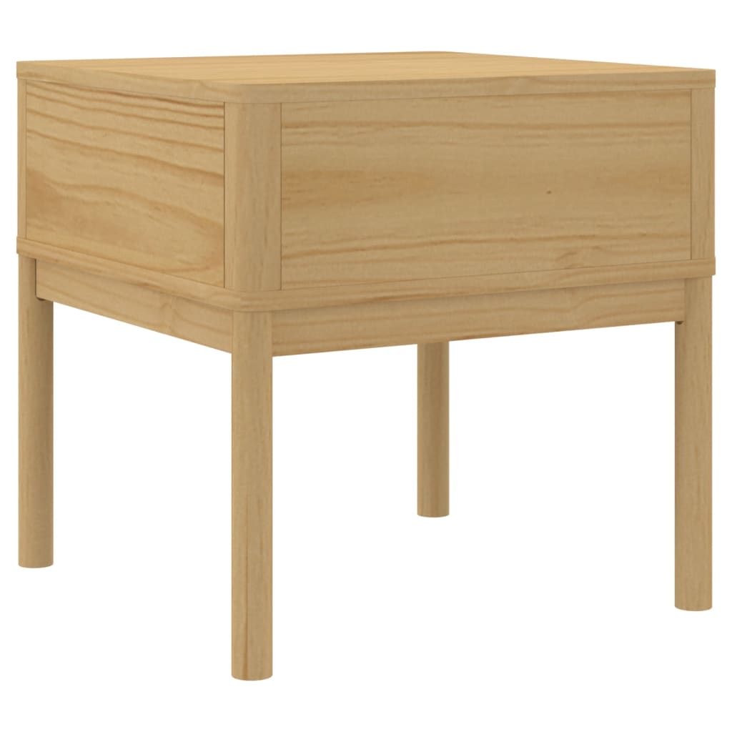 Lamptafel FLORO 55x55x54 cm massief grenenhout wasbruin is nu te koop bij PeponiXL, paradijselijk wonen!