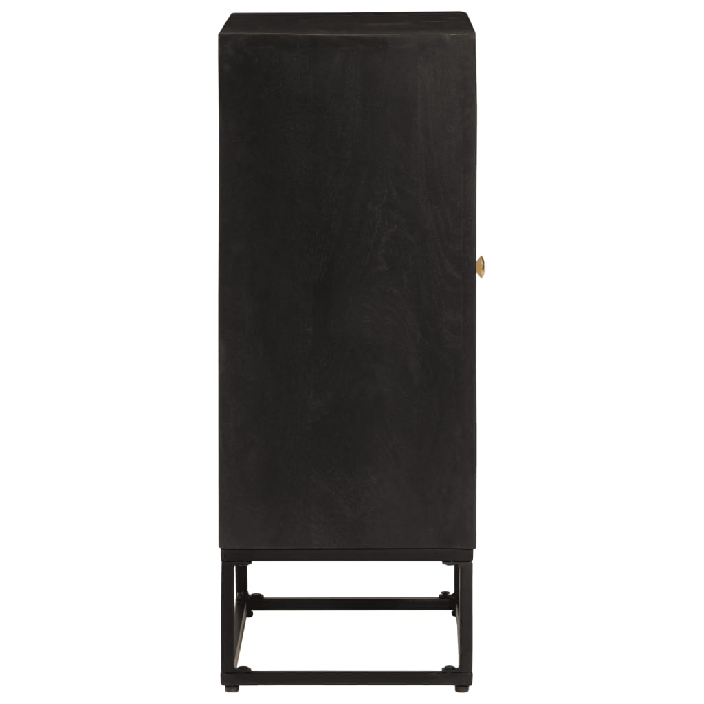 Dressoir 55x30x76 cm massief mangohout en ijzer zwart is nu te koop bij PeponiXL, paradijselijk wonen!