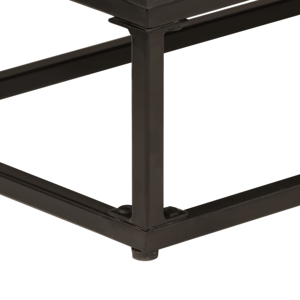 Dressoir 55x30x76 cm massief mangohout en ijzer zwart is nu te koop bij PeponiXL, paradijselijk wonen!