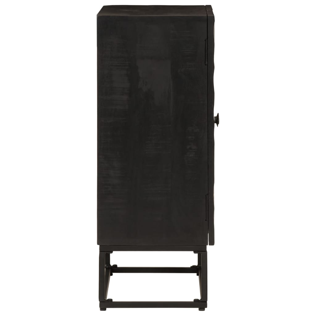 Dressoir 55x30x76 cm massief mangohout en ijzer zwart is nu te koop bij PeponiXL, paradijselijk wonen!