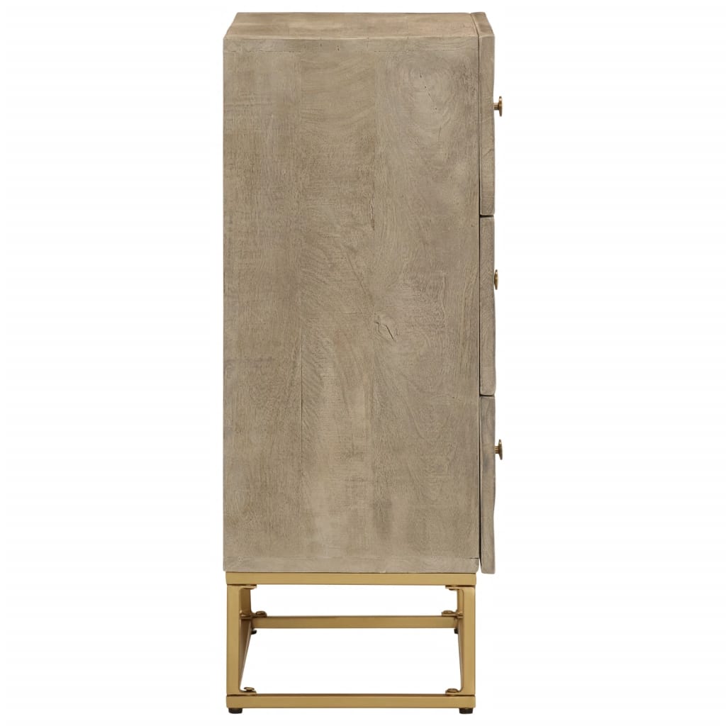 Ladekastje 55x30x76 cm massief mangohout en ijzer is nu te koop bij PeponiXL, paradijselijk wonen!