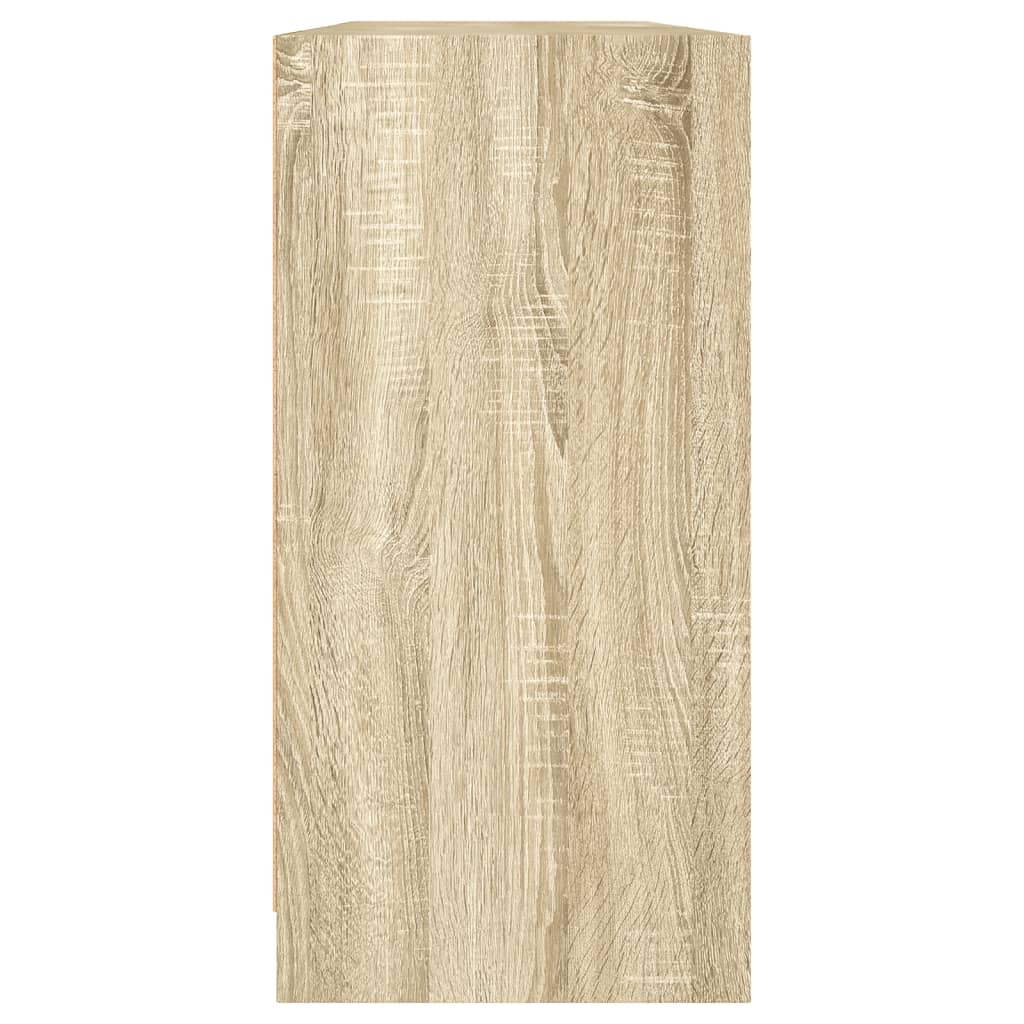 Boekenkast met deuren 204x37x75 cm hout sonoma eikenkleurig is nu te koop bij PeponiXL, paradijselijk wonen!
