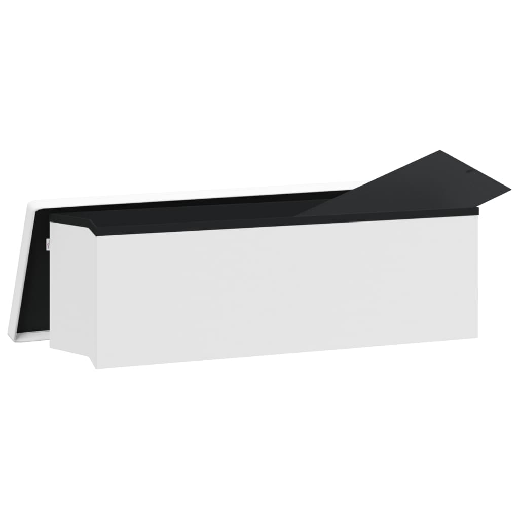 Opbergbank inklapbaar PVC wit is nu te koop bij PeponiXL, paradijselijk wonen!