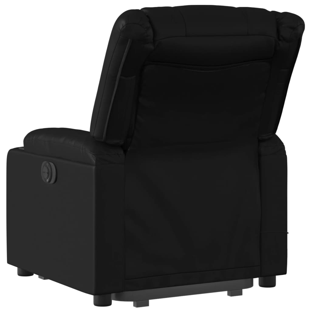 Sta-op-massagestoel elektrisch kunstleer zwart is nu te koop bij PeponiXL, paradijselijk wonen!