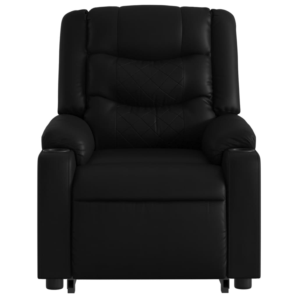 Sta-op-massagestoel elektrisch kunstleer zwart is nu te koop bij PeponiXL, paradijselijk wonen!