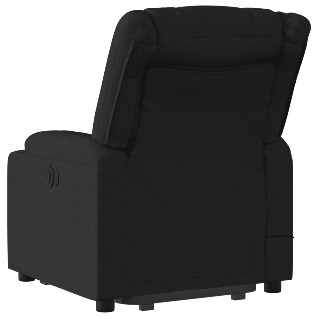 Sta-op-massagestoel elektrisch verstelbaar stof zwart is nu te koop bij PeponiXL, paradijselijk wonen!