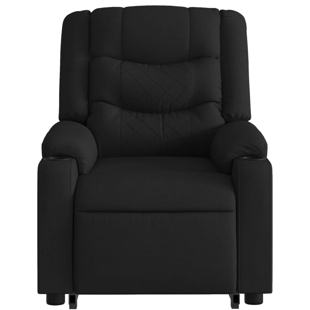 Sta-op-massagestoel elektrisch verstelbaar stof zwart is nu te koop bij PeponiXL, paradijselijk wonen!